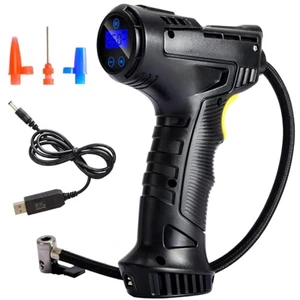 Digital Air Pump 150PSI Cordless Rechargeable Tire Inflator Car Bike LCD Display - Bild 1 von 15