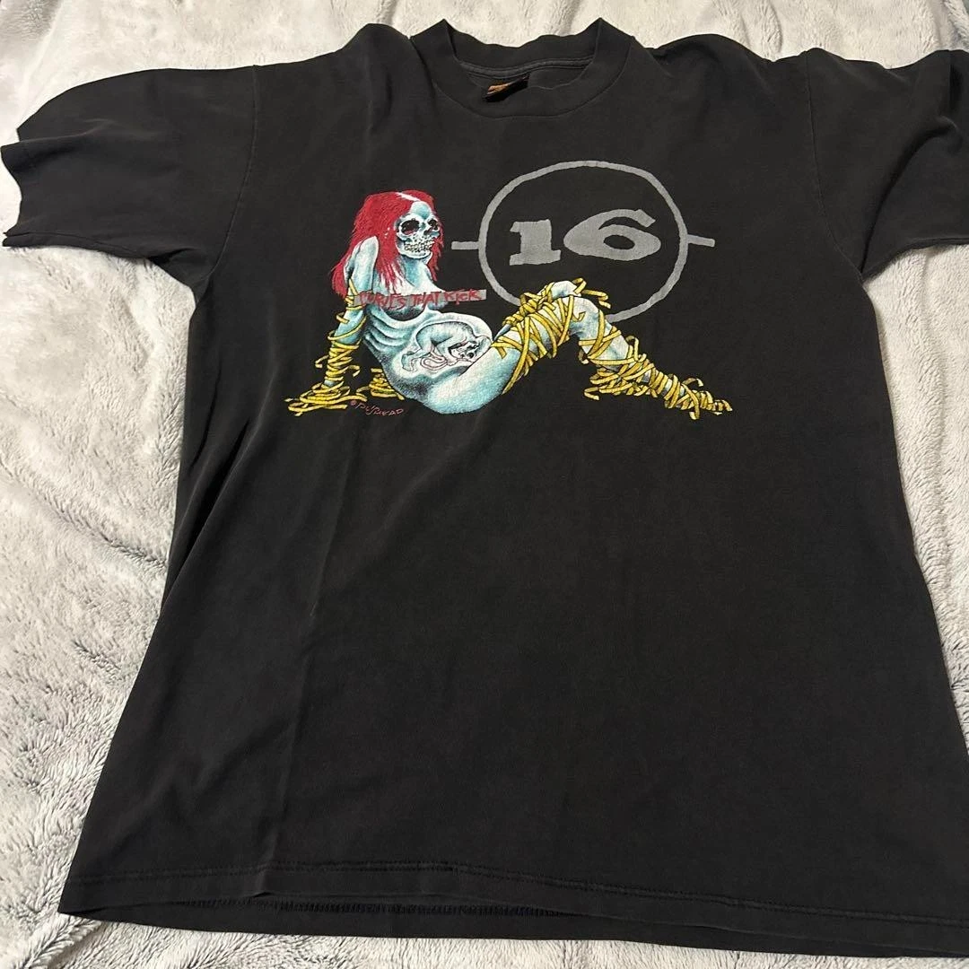 pushead Tシャツ　zorlac thrasher powell Vintage Pushead T-Shirt XL Rare Thrasher Zorlac Powell Original