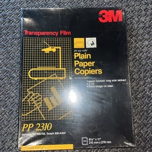 NEW 3M PP 2210 Transparency Film 100 Sheets SEALED 1989 Vintage Copier Printer - Picture 1 of 6