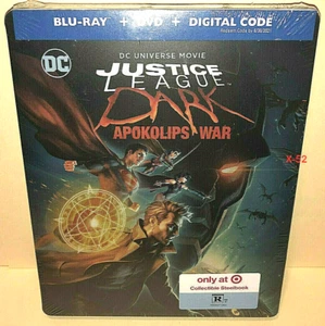 Justice League Dark Apokolips War Target Steelbook blu ray dvd Constantne Batman - Picture 1 of 7