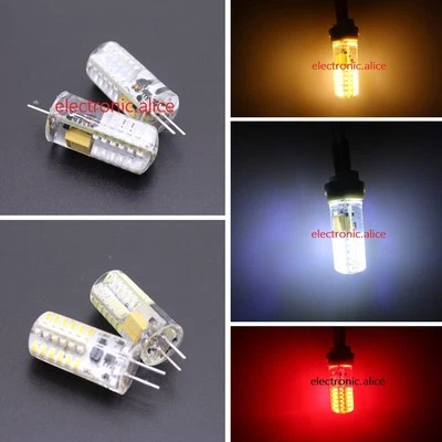 AC/DC 12V G4 3W 3 watt 48LEDs SMD 3014 LED white Red Green Blue Light Bulb DC - Image 1 of 3