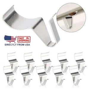 10 PCS Vinyl Siding Hooks Heavy Duty Stainless Steel Low Profile Hole Hanger US - Picture 1 of 11