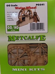 Metcalfe PO541 Water Wheel Laser Cut Card Kit OO/HO Scale H48mm L 70mm POD Post - Picture 1 of 12
