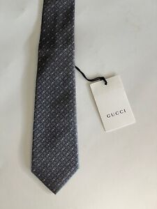 Gucci New $220 GG Logo Silk Tie Necktie