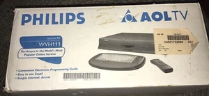 Philips Original AOL TV Set Top Box Internet Modem Keyboard Remote WHV111 NEW - Picture 1 of 11