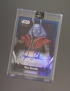 Star Wars Signature Series 2021 Stephen Stanton / Mas Amedda Auto Card 27/50