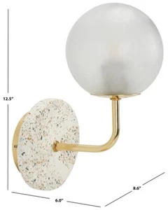 Safavieh NICOLAI 12.5" WALL SCONCE, Reduced Price 2172752823 SCN3003A - Picture 1 of 5
