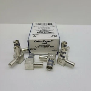 Flag 4 Motor Lead Disconnect, MD4M-2 Male, 4 AWG Wire Gauge, Gray - Picture 1 of 9