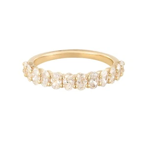 1.067CTW 14K Yellow Gold Lab Grown Diamond Wedding Band Ring MZ11914 - Picture 1 of 7