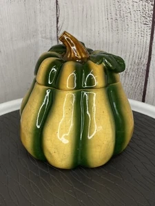 Vintage Ceramic Squash / Gourd Dish with lid - Picture 1 of 8