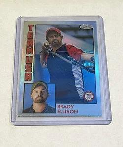 2024 Topps Chrome US Olympics Brady Ellison #84T-16 84 Refractor Archery - Picture 1 of 2