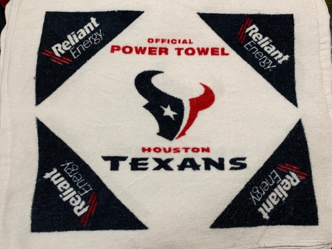 OLDER HOUSTON TEXANS OFFICIAL LIBERTY WHITE POWER TOWEL RELIANT NRG NEW Cover