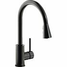 ELKAY LKAV3031BK Avado Single Hole Kitchen Faucet, Pull-down Spray, Black Stainl