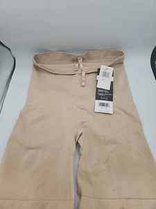 F.I.T. Taglia XL Firm Control vita alta metà coscia modellante fondo beige nuovo con etichette - Foto 1 di 7