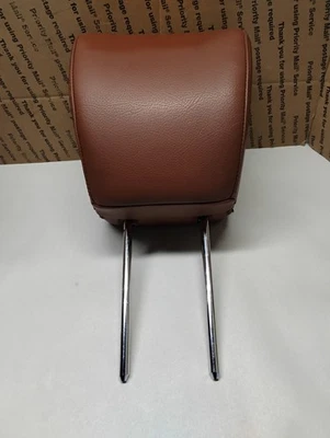 Hyundai Genesis 2010-12 cupé asiento delantero del conductor reposacabezas reposacabezas cuero marrón Foto 1 de 4