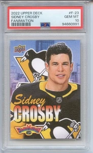 2022-23 Upper Deck Sidney Crosby Fanimation #F-23 PSA 10 GEM MINT - Picture 1 of 2