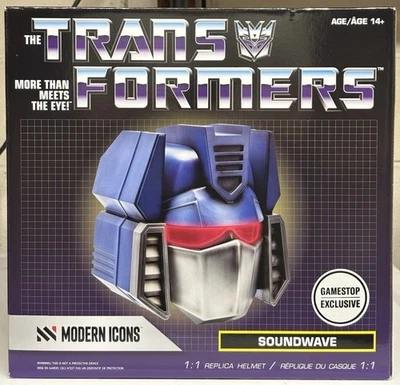NEW GameStop Modern Icons Transformers Soundwave 1:1 Replica Electronic Helmet - Image 1 of 4
