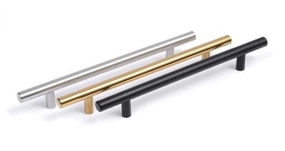 Kitchen Cabinet Door Handles Cupboard Drawer Unit Stainless Steel T Bar Handle - Image 1 of 4