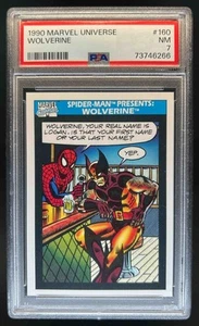 1990 Impel Marvel Universe Spider-Man Presents: Wolverine #160 PSA 7 - Picture 1 of 2