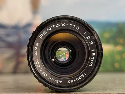 Pentax-110 1:2.8 18 mm 18 mm Lens Lens for Pentax Camera Auto 110 Super - Image 1 of 4