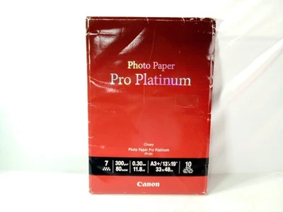 Papel fotográfico Canon Pro Platinum Pixma - 13 x 19", 10 hojas Foto 1 de 4