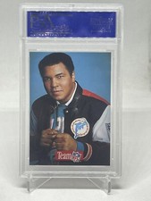 MUHAMMAD ALI 1992 PRO LINE PORTRAITS TEAM NFL ON-CARD AUTOGRAPH AUTO PSA 10