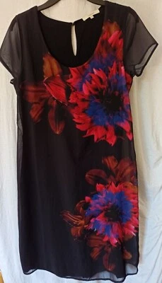 Damen Umstandsmode Kleid Doppellagig Noppies Gr. S schwarz  - Bild 1 von 4