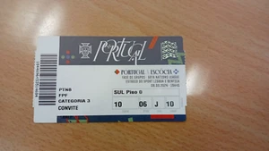 TICKET PORTUGAL vs ESCÓCIA GOAL 901 CRISTIANO RONALDO - Picture 1 of 1
