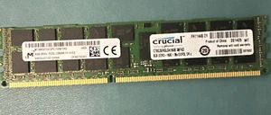 Crucial 8GB 2Rx4 PC3L-12800R CT8G3ERSLD4160B 36FKD MT36KSF1G72PZ-1G6K1HG - Picture 1 of 2