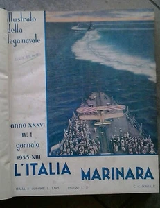 RACCOLTA DI RIVISTE: "L'ITALIA MARINARA" - ANNATA 1935 COMPLETA GENNAIO/DICEMBRE - Picture 1 of 1