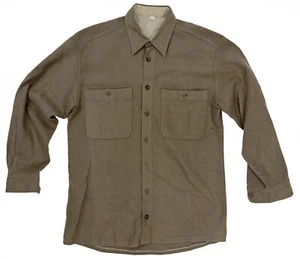 GOLDRESS Vintage 1990s Wool Button-Up Long-Sleeve Germany Made Shirt Men's Large - Picture 1 of 3