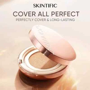 SKINTIFIC Cover All Perfect Cushion 24H Long-lasting SPF35 PA++++ - Picture 1 of 6