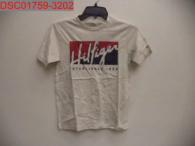 Tommy Hilfiger Niños Avena Brezo Script Camiseta Dividida S (8/10) 195958089266 Foto 1 de 4