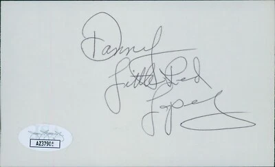 Danny Lopez Boxer Signed 3x5 Index Card JSA Authenticated - Image 1 of 2