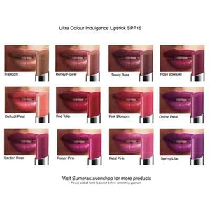 Avon Ultra Color Indulgence SPF15 Elige ~ Lápiz labial y muestras P&P gratis NUEVO - Imagen 1 de 7