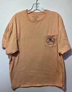 Salt Life T-Shirt Herren XL Baumwolle Kurzarm Grafik Rückenprint Orange - Bild 1 von 9