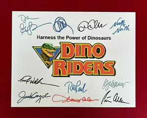 Dino-Riders Title Card Cast-Signed- 8.5x11- Autograph Reprints - Picture 1 of 6