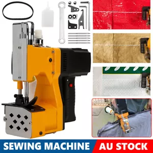 Portable Mini Industrial Electric Sewing Machine Heat Sealer Bag Stitcher Closer - Picture 1 of 12