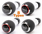 5/6 SPEED GEAR SHIFT STICK KNOB PERFORATED LEATHER SHIFTER for AUDI A3 S3 8P 8V