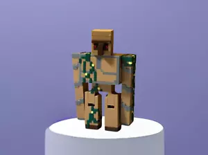 Golem de hierro articulado Minecraft, juguete flexible, impreso en 3D - Imagen 1 de 65