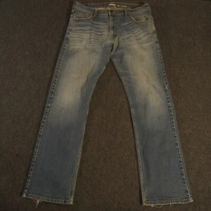 Levi's Signature Jeans Mens 34x32 Blue Medium Wash Slim Straight Denim Cotton - Picture 1 of 12