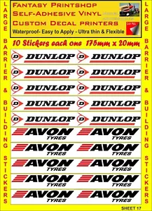 Calcomanías de calcomanías de barrera de pista de coche Scalextric ranura 1/32 construcción - Imagen 1 de 3