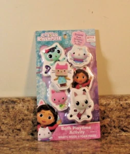 Gabby's Dollhouse Tub Time Activity Set Bath 6 Foam Pieces NEW - Picture 1 of 3