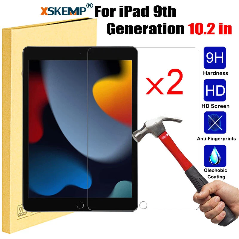 2Pcs For iPad 10.2 in 9th 8th 7th Generation 9H Tempered GLASS Screen Protector - Image 1 of 4