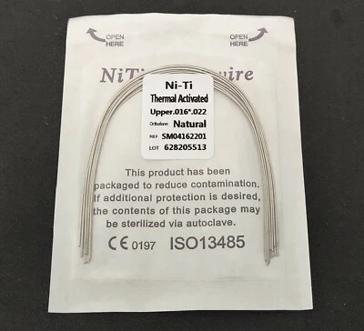 10Pcs Orthodontic Thermal Activated Niti Arch Wire Rectangular Arcs Nature Form  - Image 1 of 4