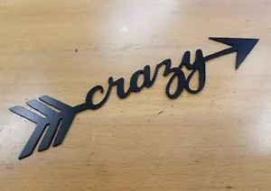 Crazy Arrow Metall Wand Plasma Schnitt Wohnkultur Geschenkidee - Bild 1 von 1