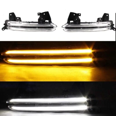 Front Fog Light LED DRL Lamp For Porsche Panamera 2014 2015 2016 2017 GTS Pair Foto 1 de 4