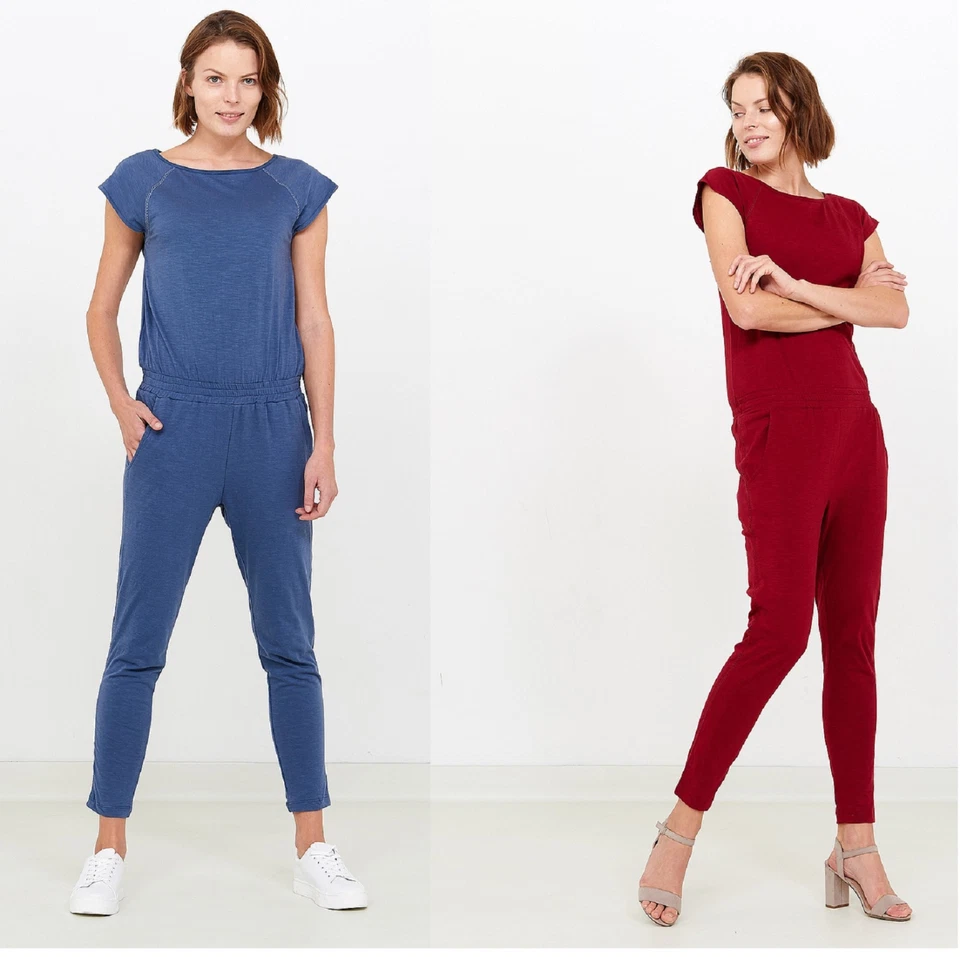 Tranquillo Overall Jumpsuit Hose blau rot beere Einteiler Sandrina - Bild 1 von 1