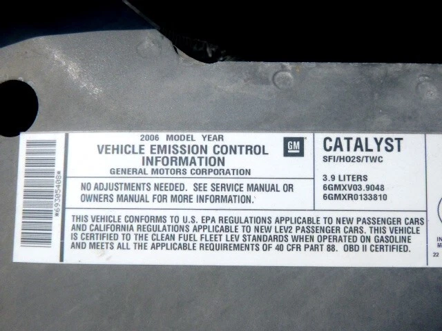 Used Engine Complete Assembly fits: 2006 Chevrolet Monte carlo 3.9L VIN 1 8th di Foto 1 de 4