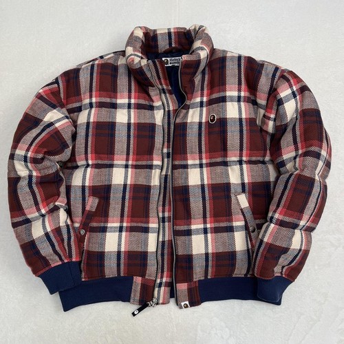 A BATHING APE (BAPE) Giacca uomo BAPE XL a quadri Love Gene usata in ottime condizioni rara scimmia